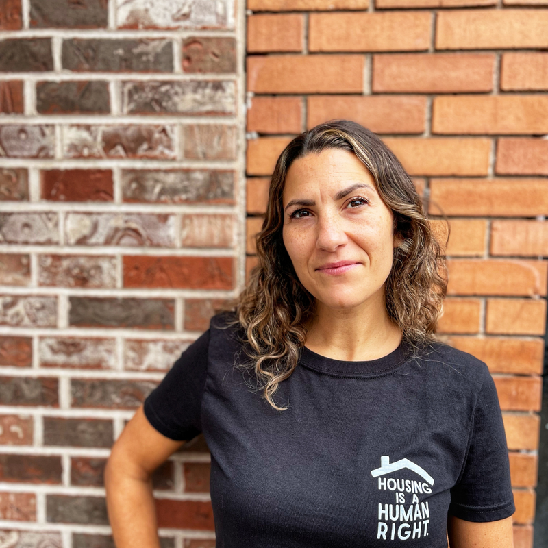 miriah kearney My HOME Apparel Housing is a Human Right t-shirt that gives back. at stanfields truro nova scotia canadian made clothing My HOME Apparel 