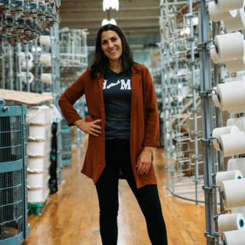 miriah kearney at stanfields truro nova scotia canadian made clothing My HOME Apparel 