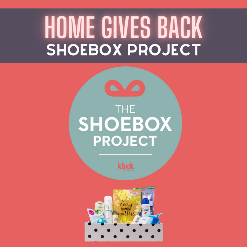 HOME gives back - Shoebox Project