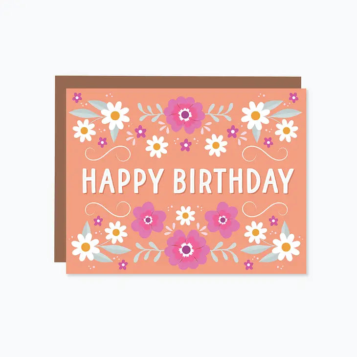 Daisy Daydreams: Coral Happy Birthday Card