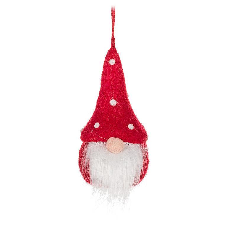 Polka Dot Gnome Ornament