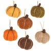 Felted Pumpkin Mini Ornaments