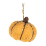 Felted Pumpkin Mini Ornaments