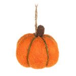 Felted Pumpkin Mini Ornaments