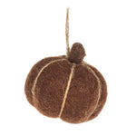 Felted Pumpkin Mini Ornaments