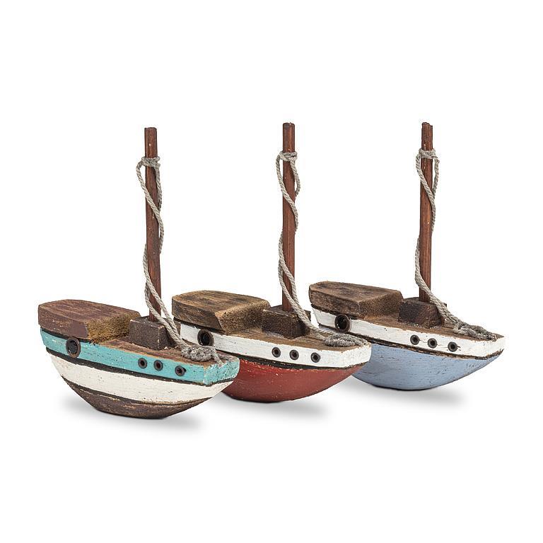 Mini Wooden Sailboats (Asst)