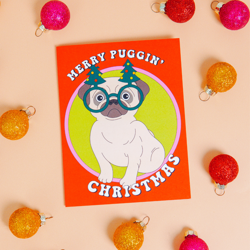 Merry Puggin' Christmas | Christmas Card