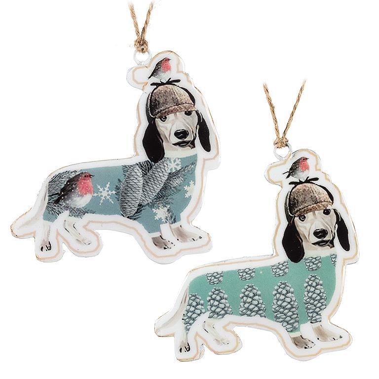 Dog in Sweater Ornaments (2 styles)