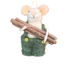 Felted Woodsman Mouse with Fire Logs