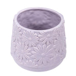 Purple Blomma Ceramic Planter