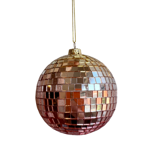 Ombre Mirror Ball Ornament (Asst. Colours)