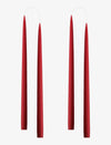 Dark Red Danish Taper Candle