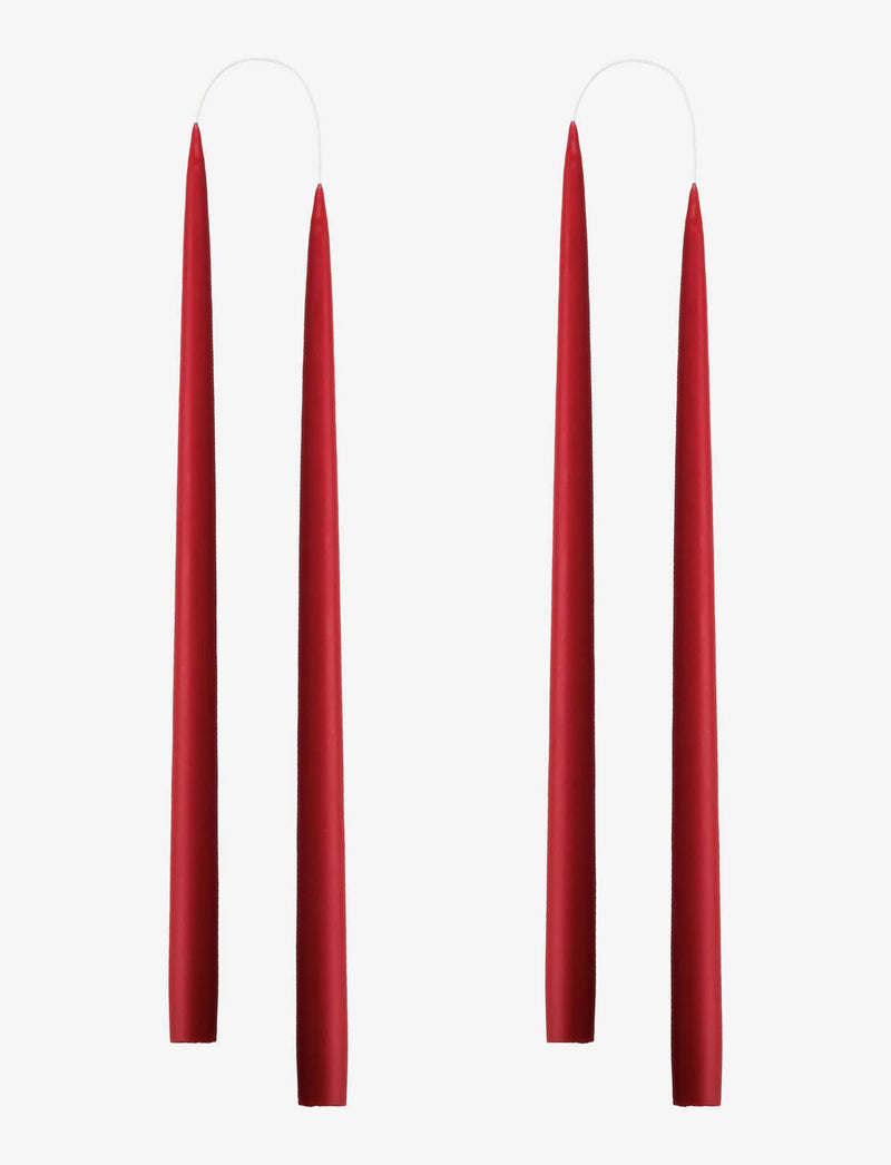 Dark Red Danish Taper Candle