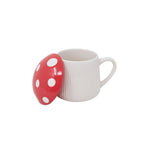 Red Mushroom Mug with Lid