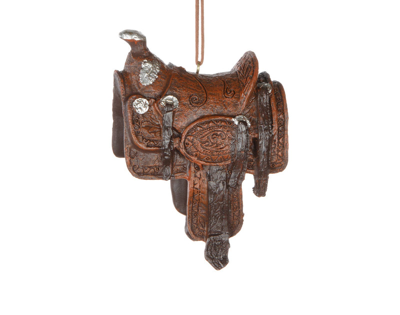 Western Saddle Ornament