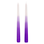 Ombre Taper Candles (2 pack, Asst Colours)