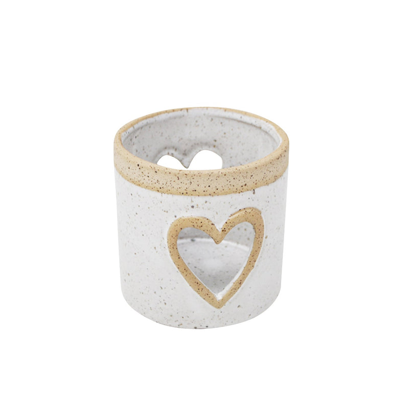 Heart Cut Out Candle Holder