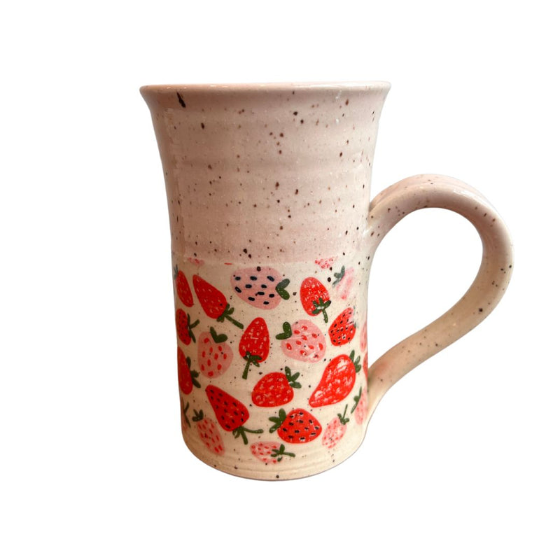 Strawberry Pottery Mug