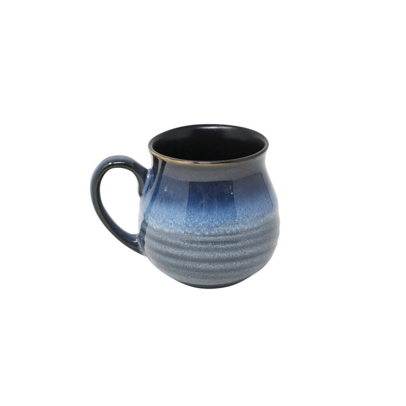 Flared Ceramic Blue Glaze Mug