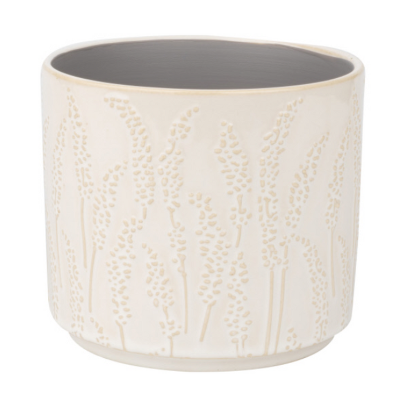 Floral Stem Ceramic Plant Pot