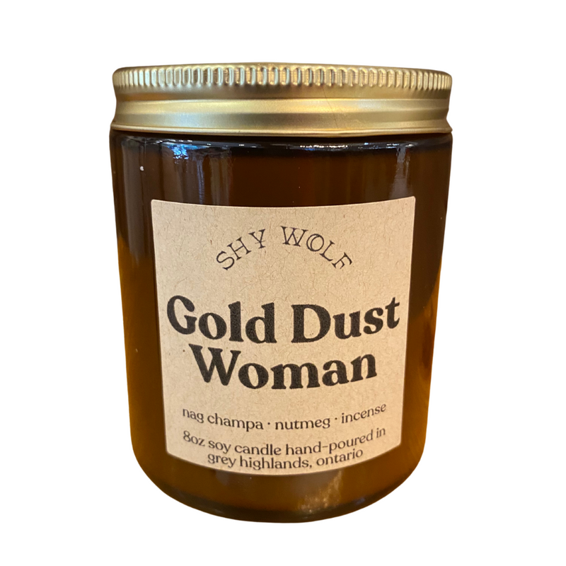 Gold Dust Woman Soy Candle - Shy Wolf - Fleetwood Mac