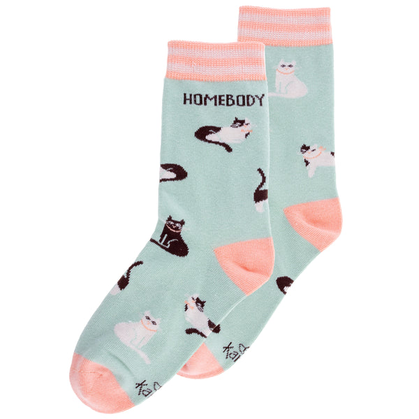 "Homebody" Cat Socks