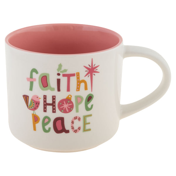 Holiday Mug - Faith Hope Peace