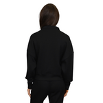 Mailyn Soft Scuba 1/4 Zip Sweater (Black)