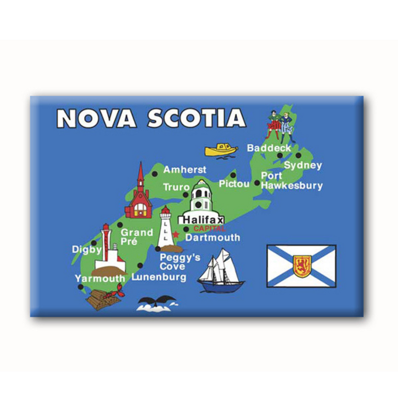 Nova Scotia Map Magnet