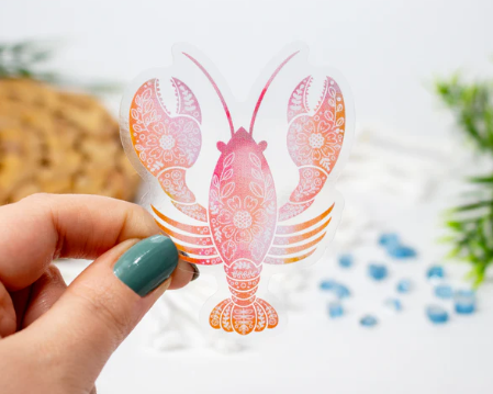 Pink Lobster Sticker