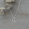 Silhouette Moon Necklace