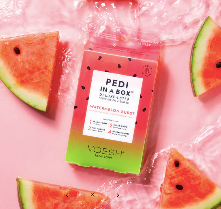 4 Step Watermelon Burst Pedi Kit (with nail stickers!)
