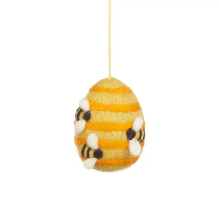 Busy Bee Felted Ornament