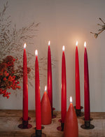 Dark Red Danish Taper Candle