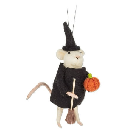 Felted Witchy Mouse Ornament