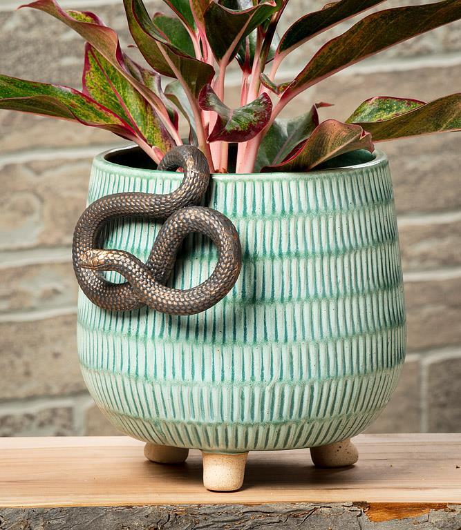 Bronze Snake Pot Hanger