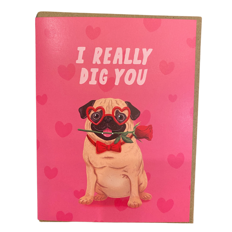 I Really Dig You Valentines Card