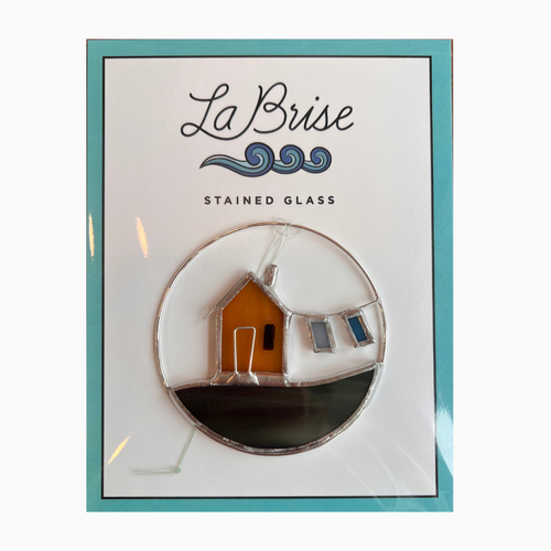 Stained Glass House & Clothesline Ornaments by La Brise