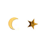Moon and Star Earrings