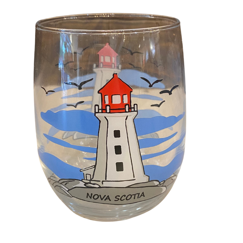 Nova Scotia Lighthouse Wine Glass