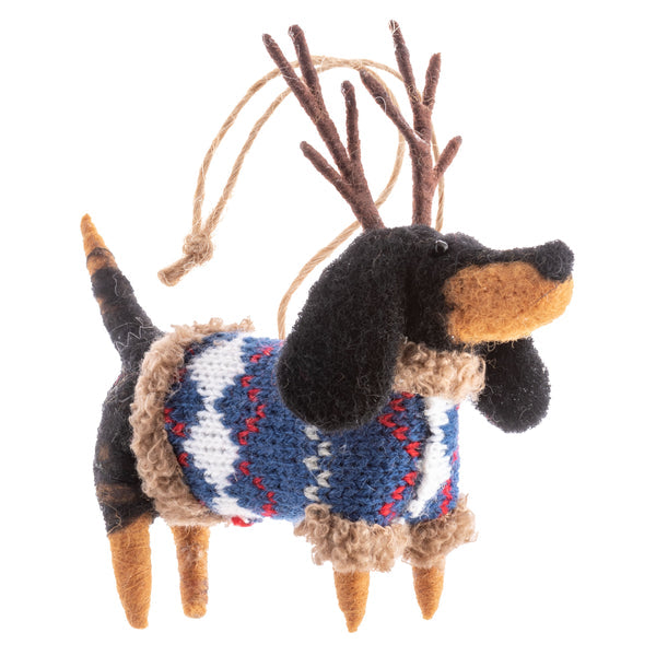 Reindeer Dogs Ornaments (Assorted)