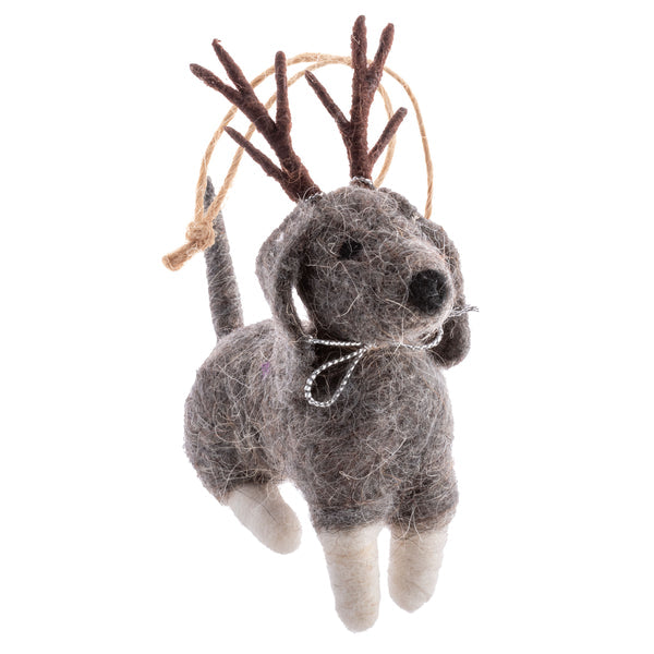 Reindeer Dogs Ornaments (Assorted)