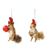 Squirrel Felted Ornaments