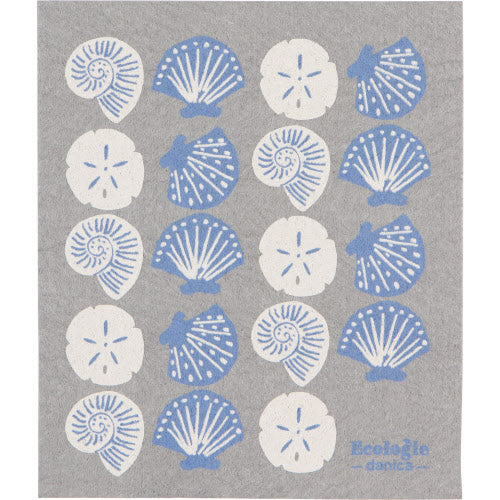 Seaside Shells Swedish Dishcloth