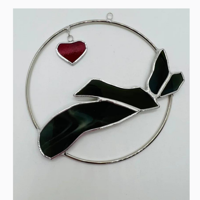 Stained Glass Nova Scotia Love Hoop by La Brise