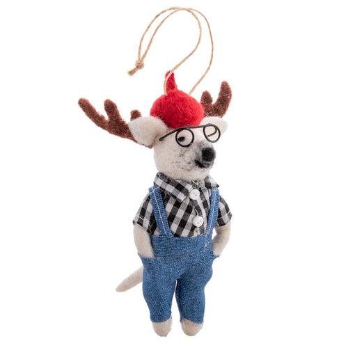 Woodland Hipster Animal Ornaments (Assorted)
