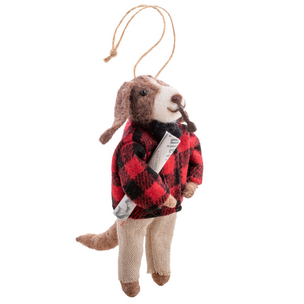 Woodland Hipster Animal Ornaments (Assorted)