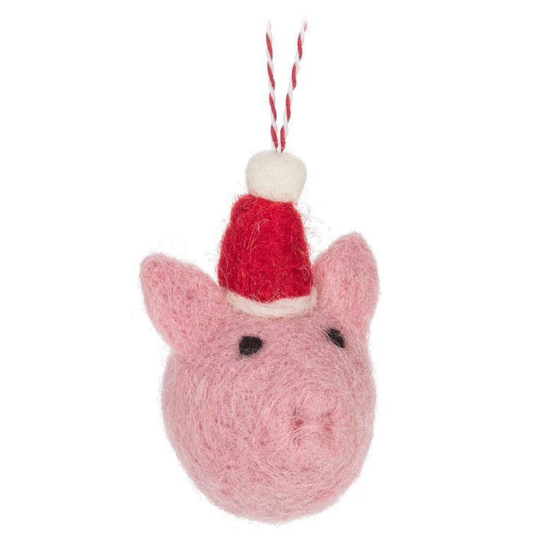 Holiday Pig Ornament