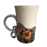 Floral Pottery Mugs
