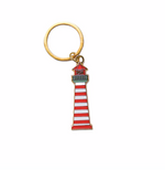 Striped Lighthouse Keychain